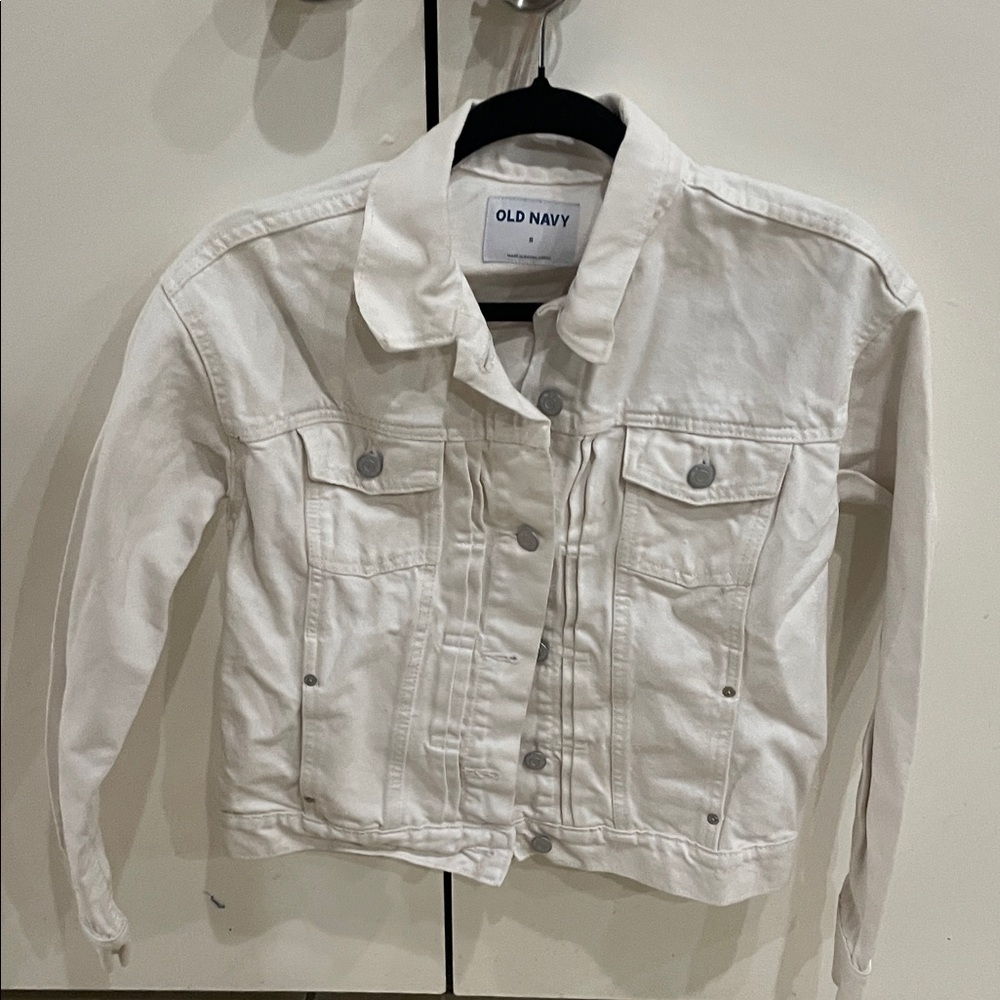 Old Navy Cream Denim Jacket